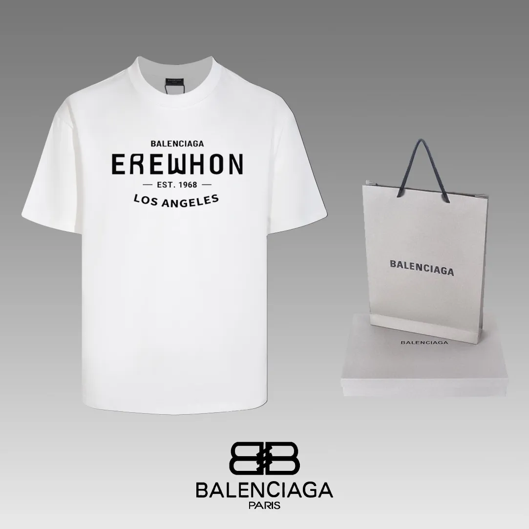 #「 Quality」 《BALENCIAGA 》24SS Classic T Quality - 2 - os 220 -26 280g - 320g - Quality ：Black White Size: XS-S-M-L